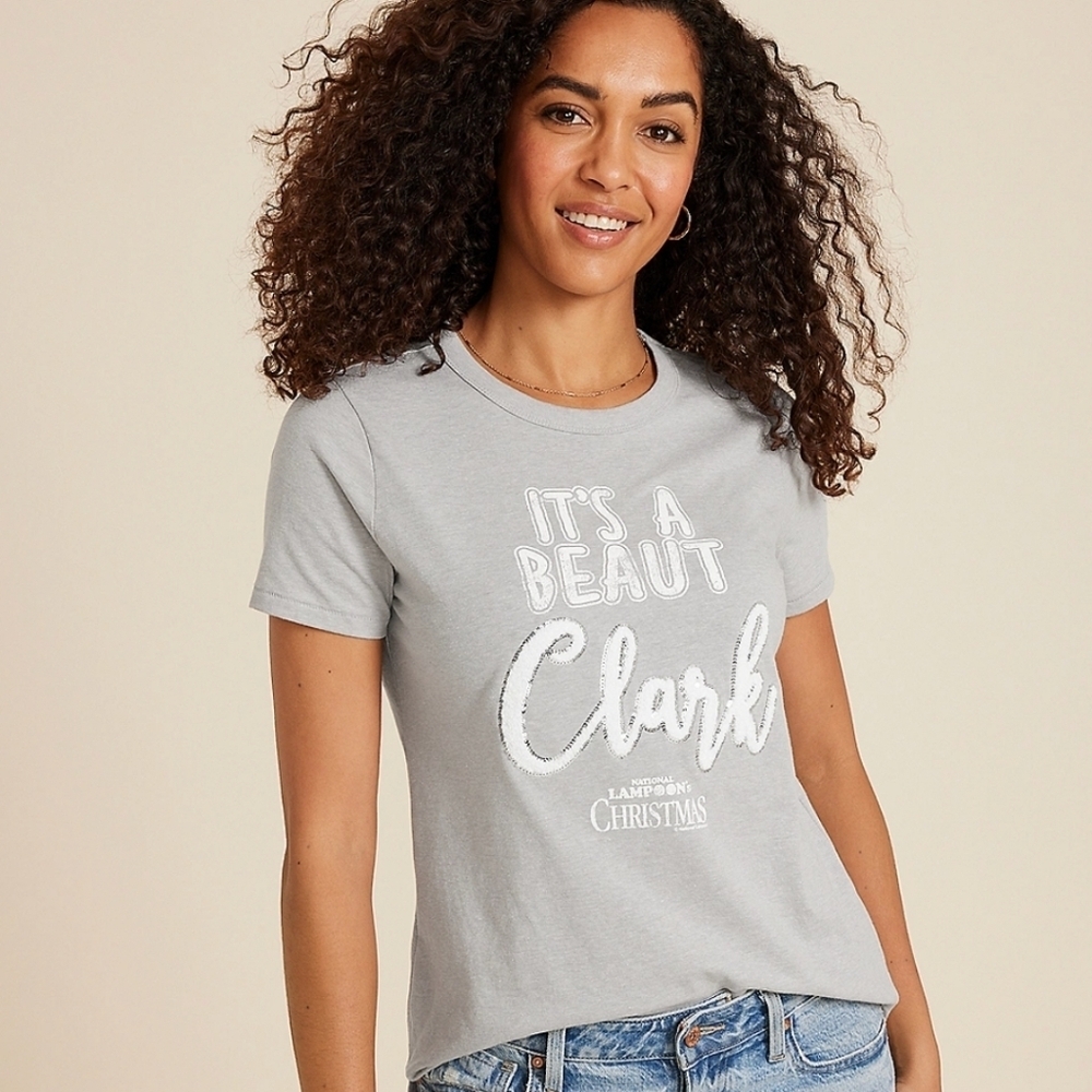 "Its A Beaut Clark" National Lampoon's Christmas Classic Fit Graphic Tee Size S